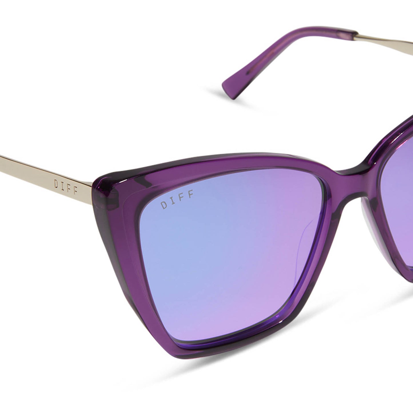 Óculos de Sol Becky II - Cristal Roxo Posh + Espelhado Roxo