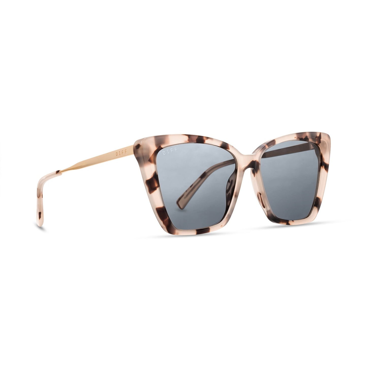 Óculos de Sol Becky II - Tartaruga Creme + Cinza Polarizado