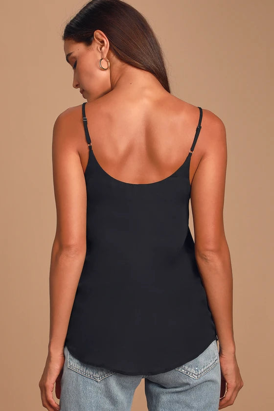 Top de Malha Preta Mysjoy-preto
