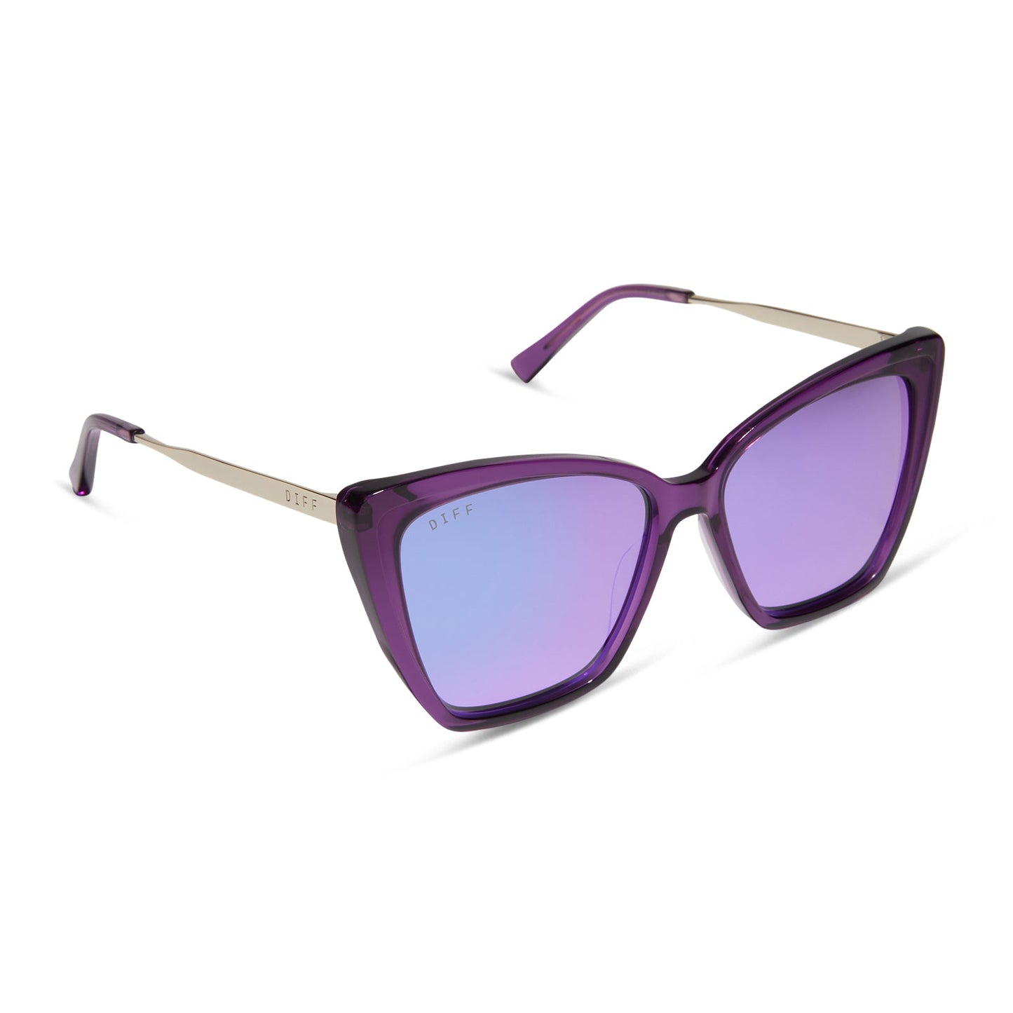 Óculos de Sol Becky II - Cristal Roxo Posh + Espelhado Roxo