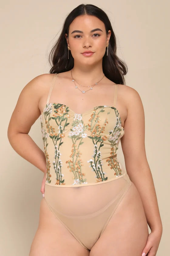 Body Bordado Sofisticado-bege
