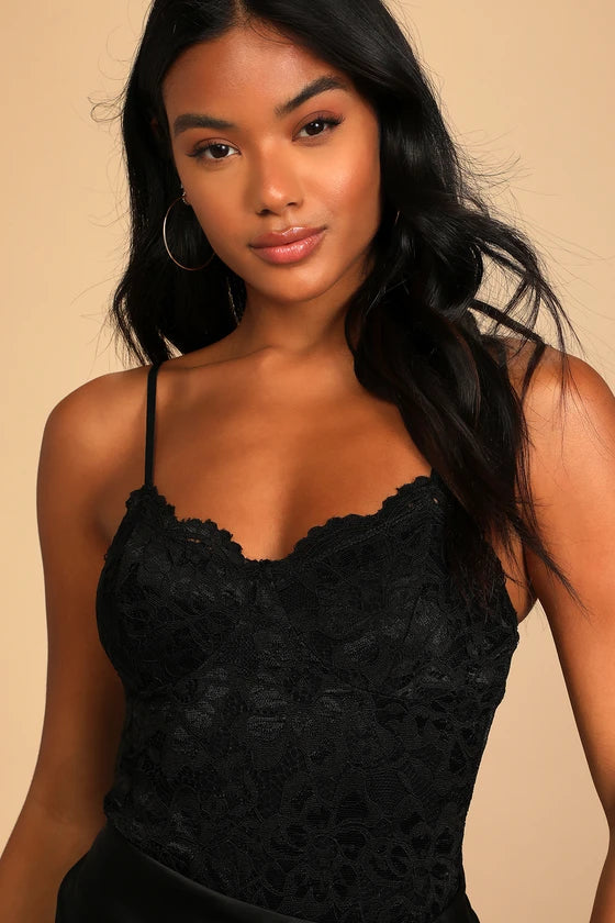 Body Romance Noturno de Renda-preto