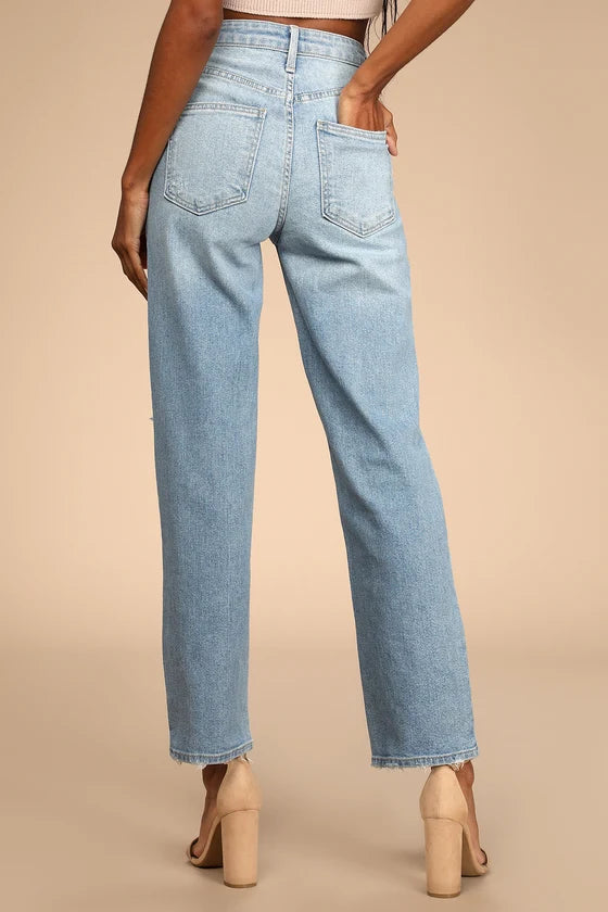 Jeans Cintura Alta Estilo Geracional Mysjoy - Jeans