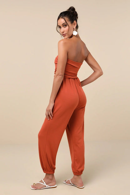 Macacao Jogger Sem Alcas Mysjoy-laranja