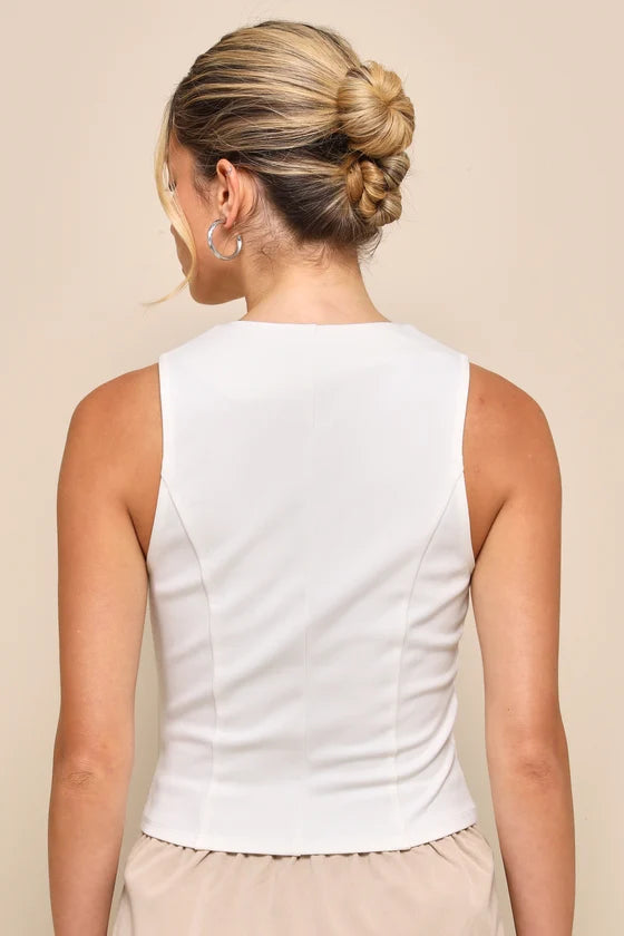Top Preto Essência Elevada-branco