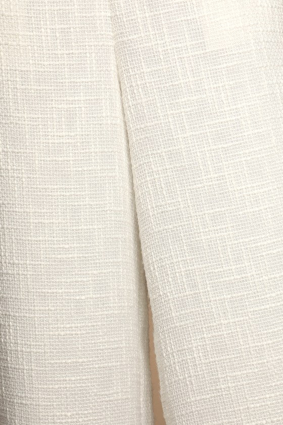 Top Tweed Marfim-branco