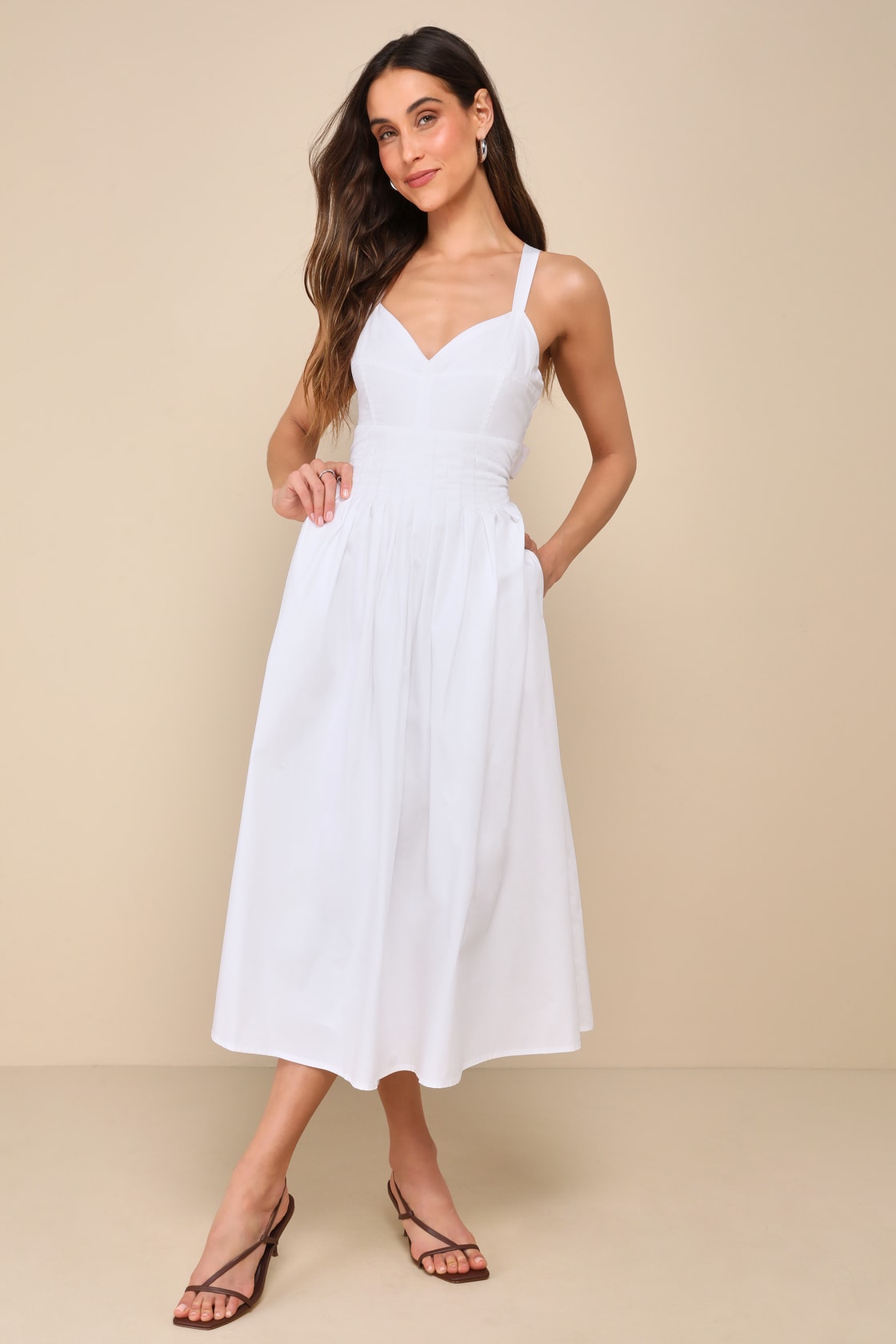 Vestido Longo com Cintura Elástica Mysjoy