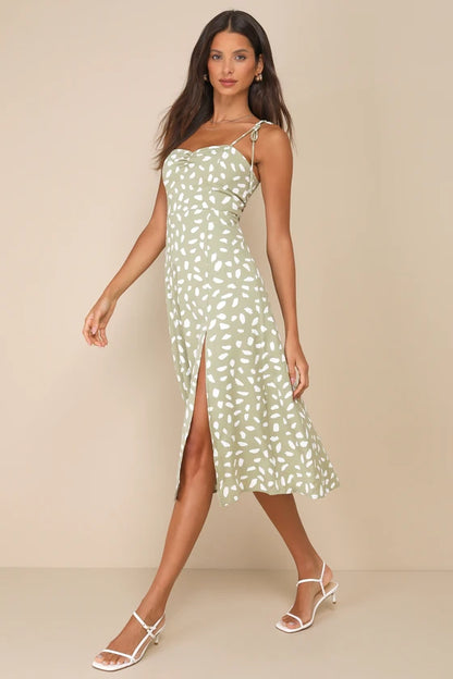 Vestido Midi Verde Party-verde