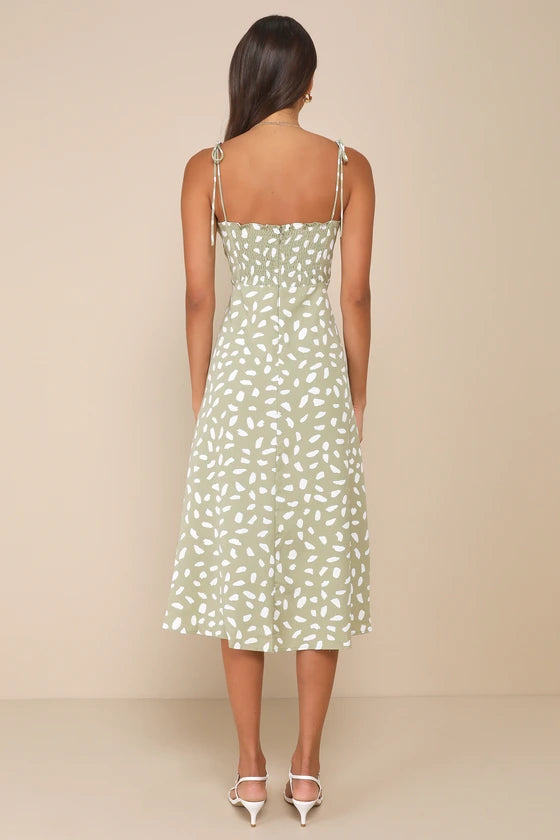 Vestido Midi Verde Party-verde