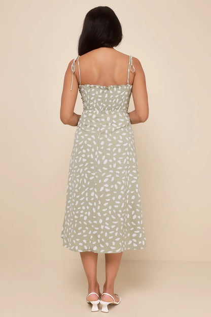 Vestido Midi Verde Party-verde
