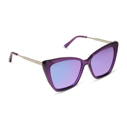 Óculos de Sol Becky II - Cristal Roxo Posh + Espelhado Roxo