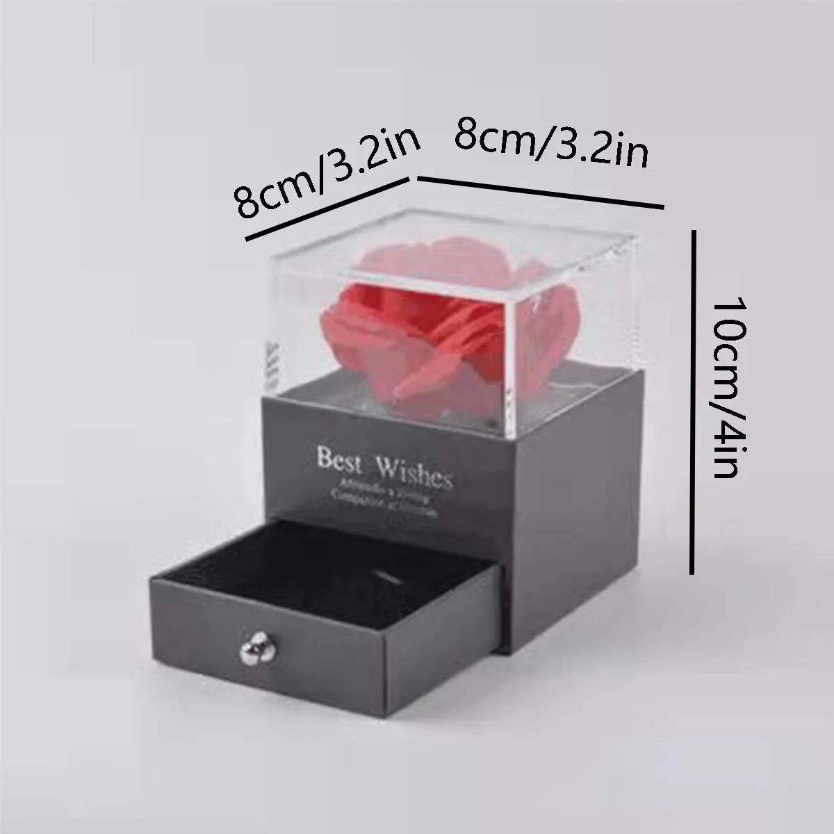 Colar Rosa Premium - Gift Set Completo